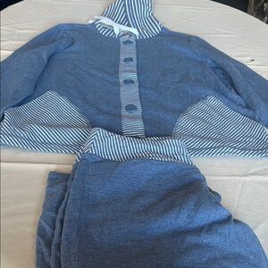 Habitat Blue Striped Jumpsuit